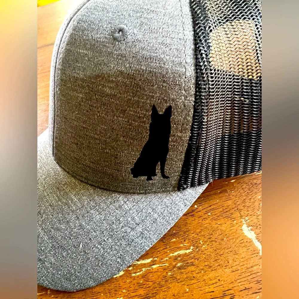 Gray German Shepherd, K 9 Mesh Cap